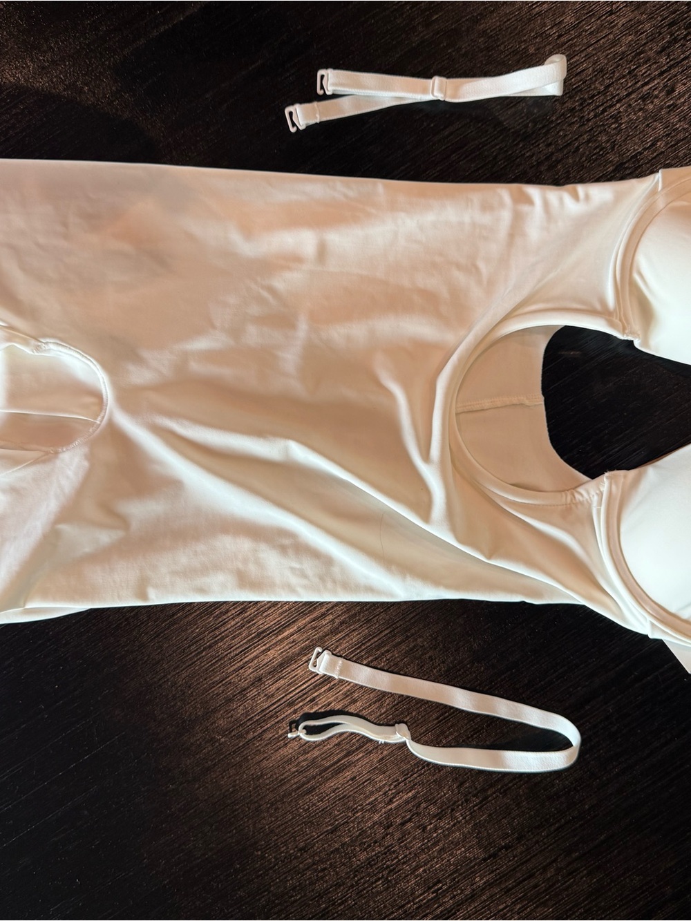 SKIMS White Strapless Shaping Slip with Removable Cups
